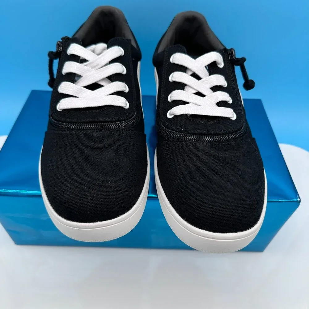 NWOB BILLY Footwear CS Core Skate Street Low Tops Sneaker, Size 10M, Black/White